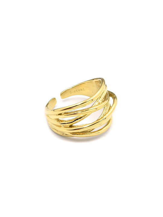 Women's Stainless Steel Ring Awear Hardy Gold