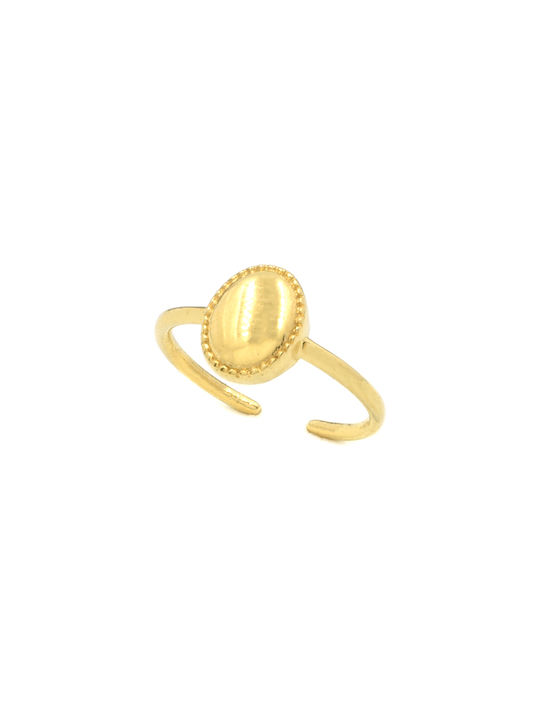 Women's Steel Ring Awear Piedra Gold