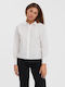 Vero Moda Women's Monochrome Long Sleeve Shirt White