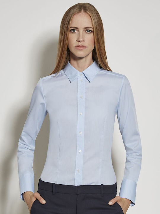 Long sleeve women's shirt Seidensticker 80604 Light Blue