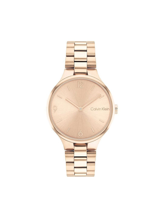 Calvin Klein Uhr mit Gold Metallarmband