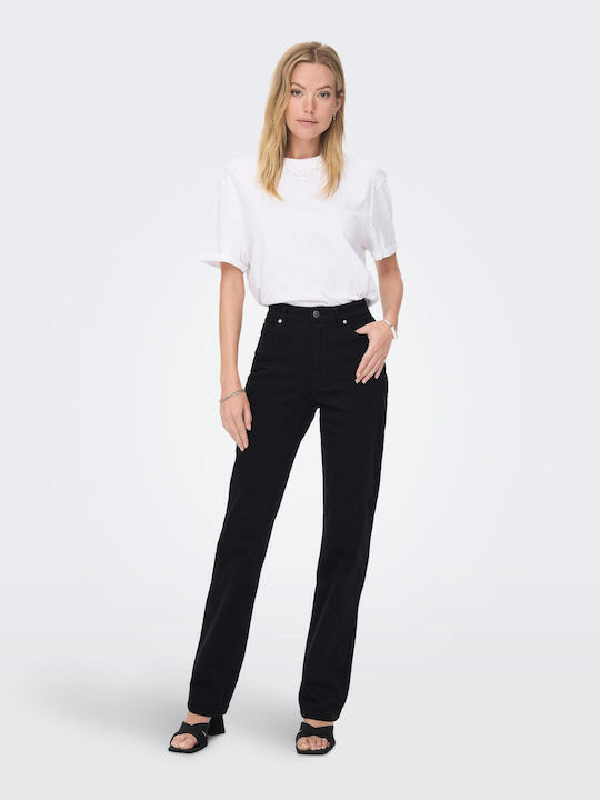 Damenjeans in Gerader Linie Schwarz