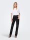Damenjeans in Gerader Linie Schwarz