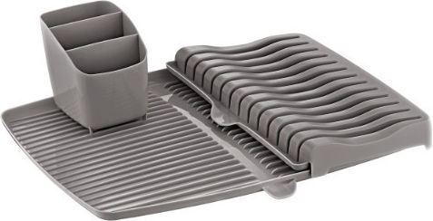 Klikareto Στραγγιστήρι Νεροχύτη Πλαστικό Γκρι 40x25cm