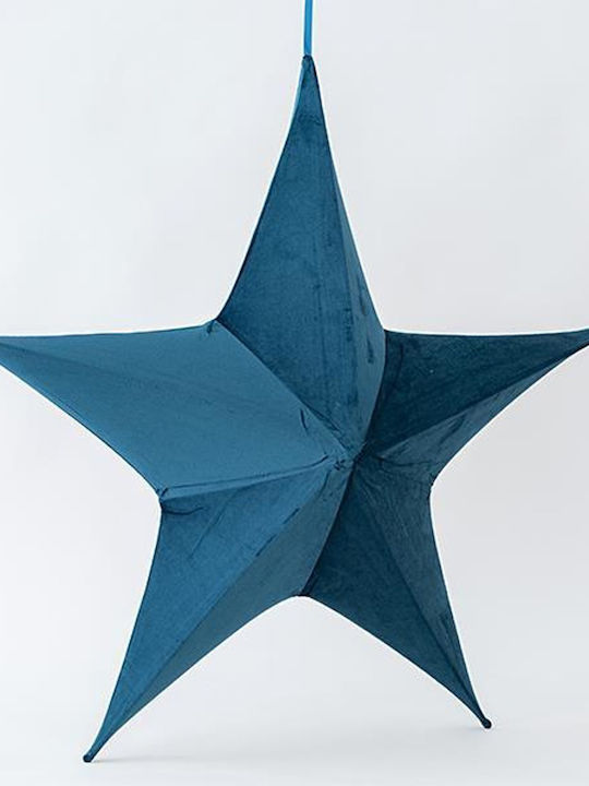 Eurolamp Fabric Christmas Decorative Pendant Star 40x35x65cm Blue