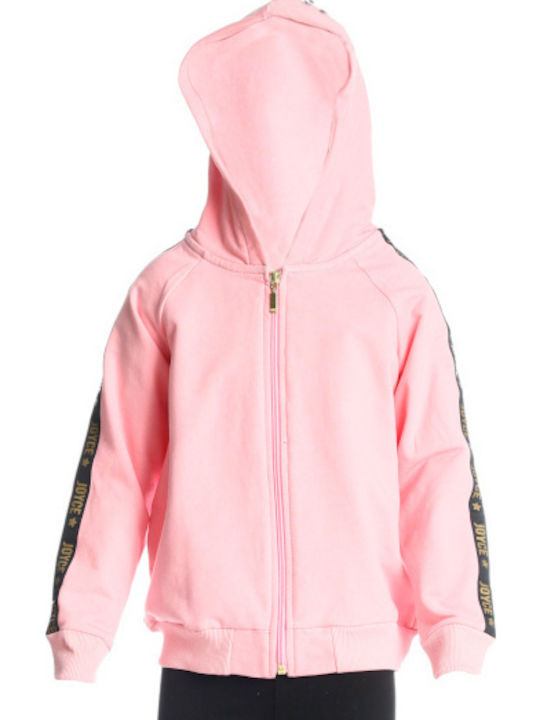 Joyce Kids Sweatshirt Cardigan Cotton with Hood...