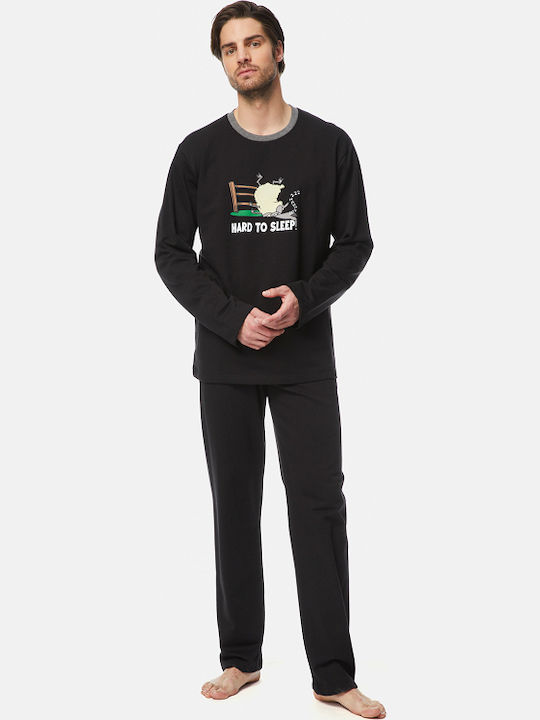 Minerva Hard To Sleep Men's Winter Pajamas Set ...