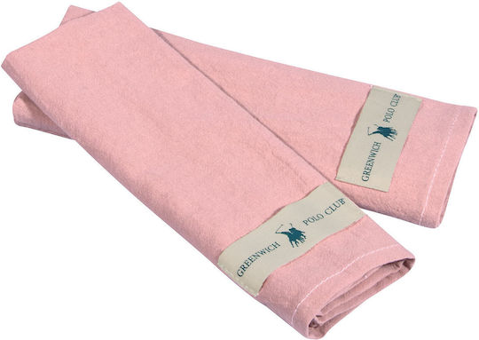 Greenwich Polo Club 2639 Handtuch aus 100% Baumwolle in Rosa Farbe 30x45cm 2Stück
