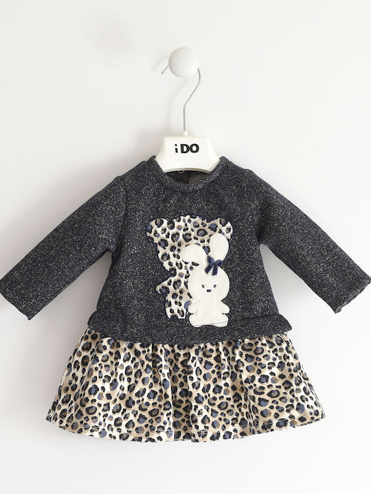 iDO Kids Dress Long Sleeve Blue