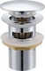 Nipple Valve Pressure Valve CLICK CLACK with overflow 1 1/4 CHROME