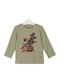 Kids Long-Sleeved Khaki Blouse
