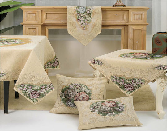 Liolios Home Sofa Cushion Beige 45x45cm