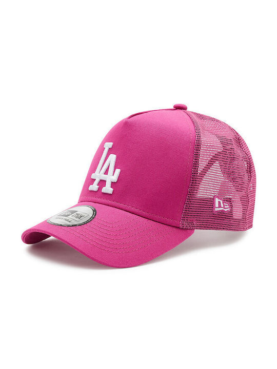 New Era La Dodgers Tonal Mesh A-Frame Women's Trucker Cap Fuchsia