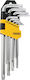 Topmaster Σετ 9 Κλειδιά Torx σε Σχήμα L