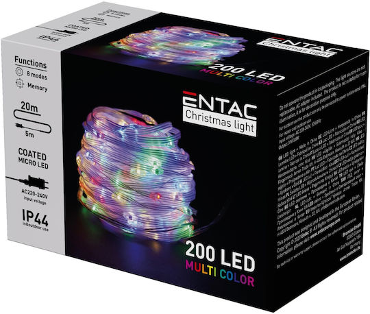 200 Lights LED 20m. in String 1pcs (Μiscellaneous Colors)