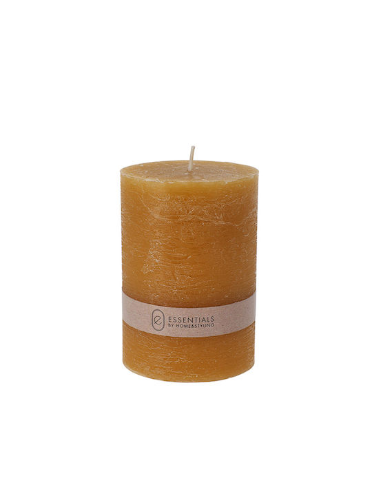 Zaros Decorative Candle Orange 7x10cm 1pcs