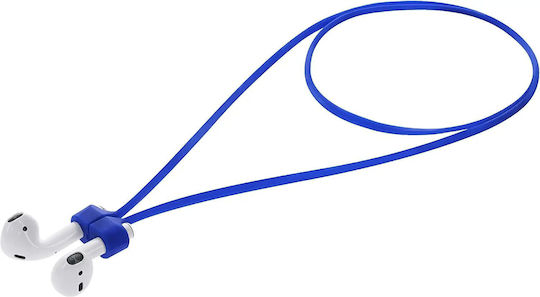 KWmobile Magnetic Anti-Verlust-Gurt in Blau Farbe für Apple AirPods 1 / AirPods 2