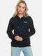 Surf Stoked Women's Sweatshirt Jacket Hooded Black