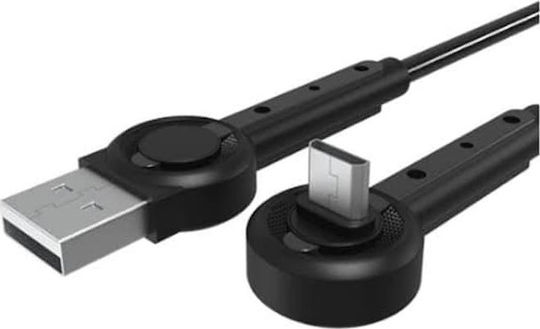 Moxom Movie Cable Stand Βάση Γραφείου για Κινητό σε Μαύρο χρώμα