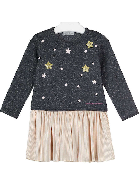 Kids Dress Long Sleeve Blue