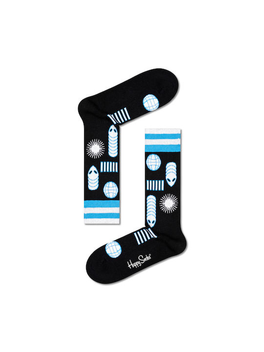 Happy Socks Space Creatures Unisex Κάλτσες Μαύρες