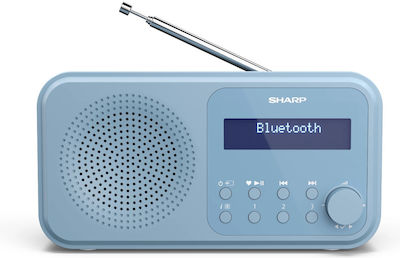 Sharp Tokyo Portable Radio Rechargeable DAB+ with Bluetooth and USB Blue