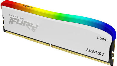 Kingston Fury Beast RGB 16GB DDR4 RAM με Ταχύτητα 3600 για Desktop