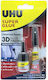 UHU Liquid Superglue 3D Filler 33ml Transparent