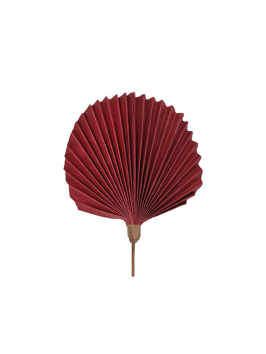 Zaros Decorative Fan Handmade Burgundy Made of Paper 25x75cm