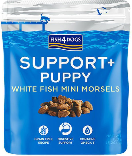 Fish4Dogs Support+ White Mini Morsels Gustare pentru câini sub formă de pastile