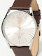 U.S. Polo Assn. Colin Men's Watch 40mm Battery with Brown Leather Strap