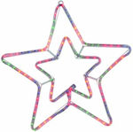 TnS Plastic Illuminated Christmas Decorative Pendant Star Multicolour with Program