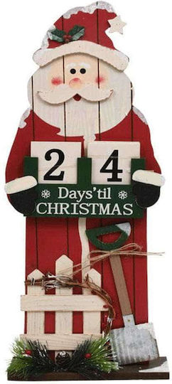 Fylliana Calendar Χριστουγεννιάτικο Advent Calendar Κόκκινο 23x7x57cm