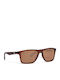 Goggle Oxnard Unisex Sonnenbrille mit Braun Schildkröte Kunststoff Gestell und Braun Linse