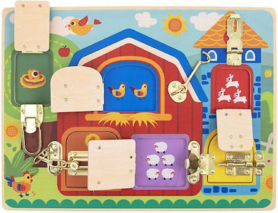 Tooky Toys Baby-Spielzeug Στάβλος με Κλειδαριές aus Holz für 36++ Monate