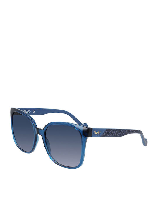 Liu Jo Unisex Γυαλιά Ηλίου με Μπλε Κοκκάλινο Σκελετό και Μπλε Φακό