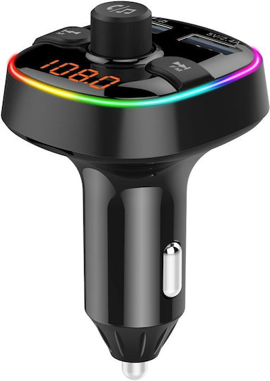 FM Transmitter Αυτοκινήτου BC52L με Bluetooth / USB