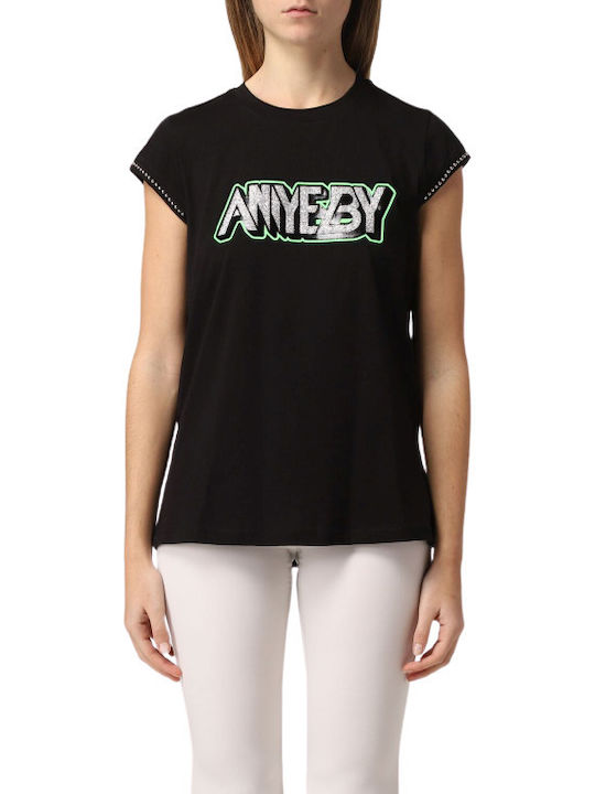 ANIYE BY T-SHIRT ANIYE BASIC NEGRU Femei