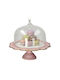 Cake Stand Макарон Висяща Украса Cupcake Стъклен Розов 11бр