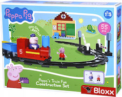 Big Tocuri Peppa Pig - Train Fun pentru 1.5 - 5 ani 55buc