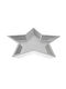 Iliadis Weihnachtlicher Salve Kunststoff Silber L3.7xB32xH32xD3.7cm.