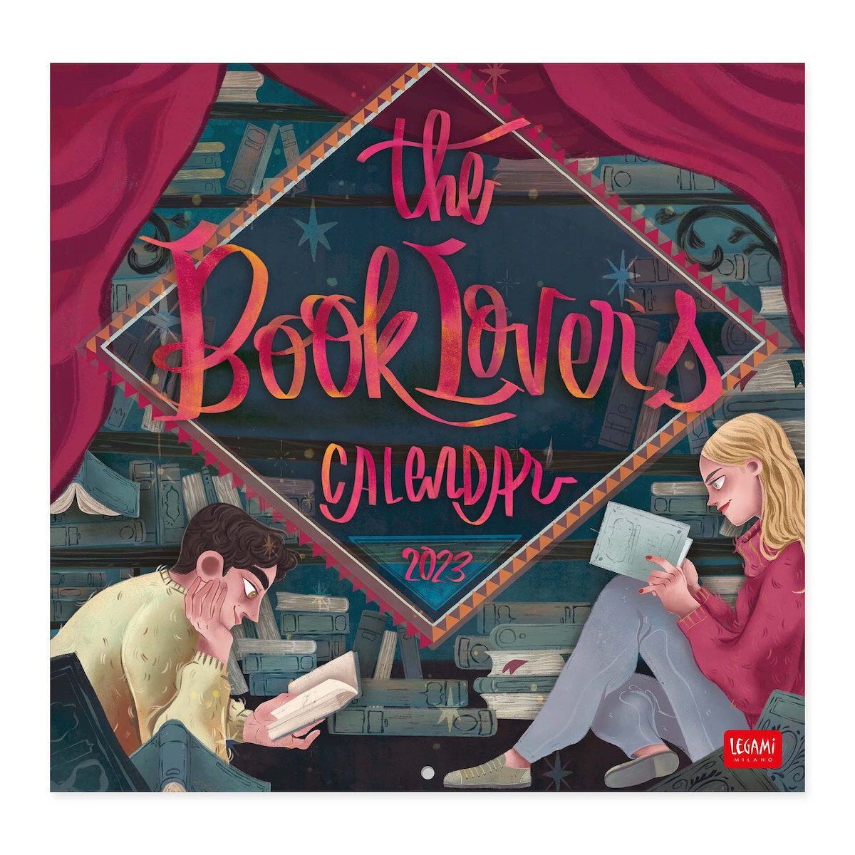 Legami Milano Μηνιαίο Επιτοίχιο 2023 Book Lovers 29x30cm CAL23039