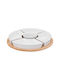 Porcelain Dessert Divided Serving Plate with 5 Positions White Ø27cmxY4.3cm