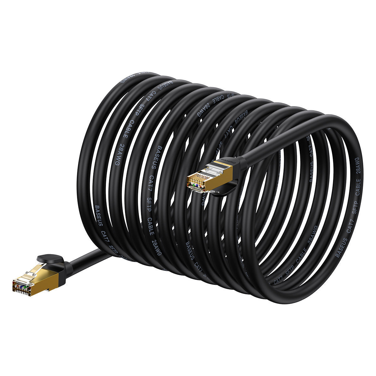 Baseus Καλώδιο Δικτύου Ethernet RJ45, 10Gbps, 30m (Μαύρο)