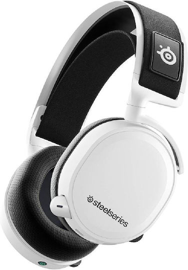 SteelSeries Arctis 7+ Wireless Over Ear Gaming Headset with Connection USB White