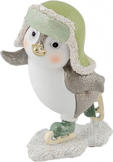 Zen Collection Christmas Plastic Figure Penguin White Height 10cm
