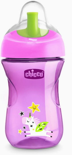 Chicco Advanced Cup Easy Drinking Educational Sippy Cup Plastic Pink unicorn for 12m+m+ 266ml