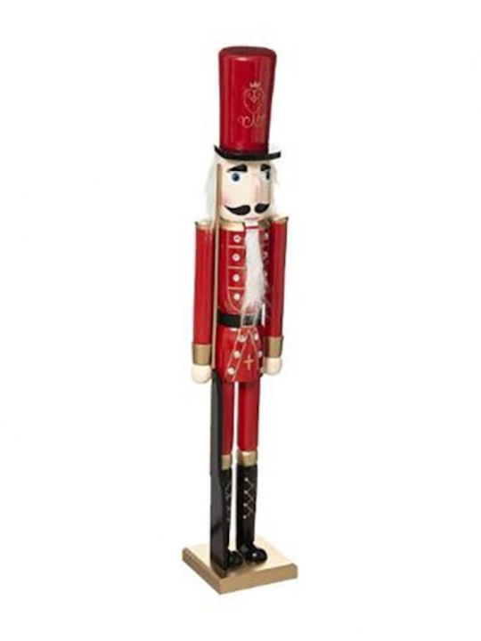 Atmosphera Nutcracker de Crăciun Lemn Roșu Înălțime 106cm.