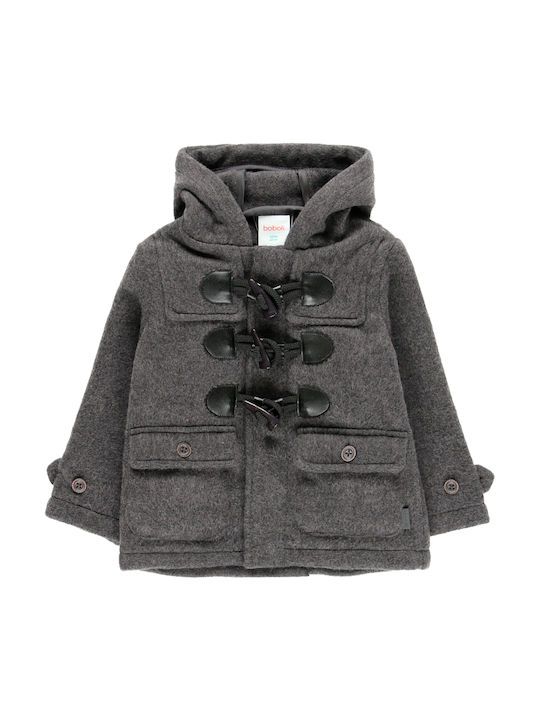 Kids' Coat Montgomery Long with Hood Gray
