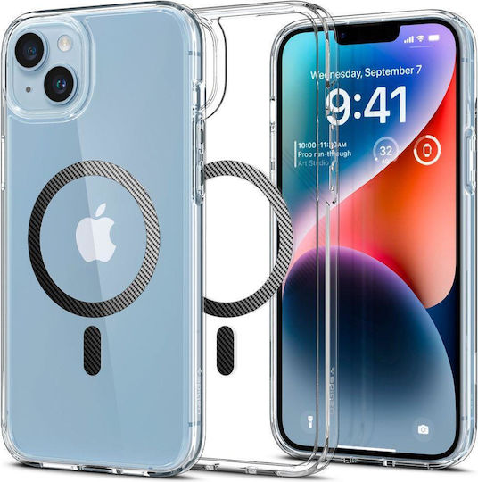 Spigen Ultra Hybrid MagSafe Umschlag Rückseite Kunststoff 2mm Carbon Fiber (iPhone 14 Plus)